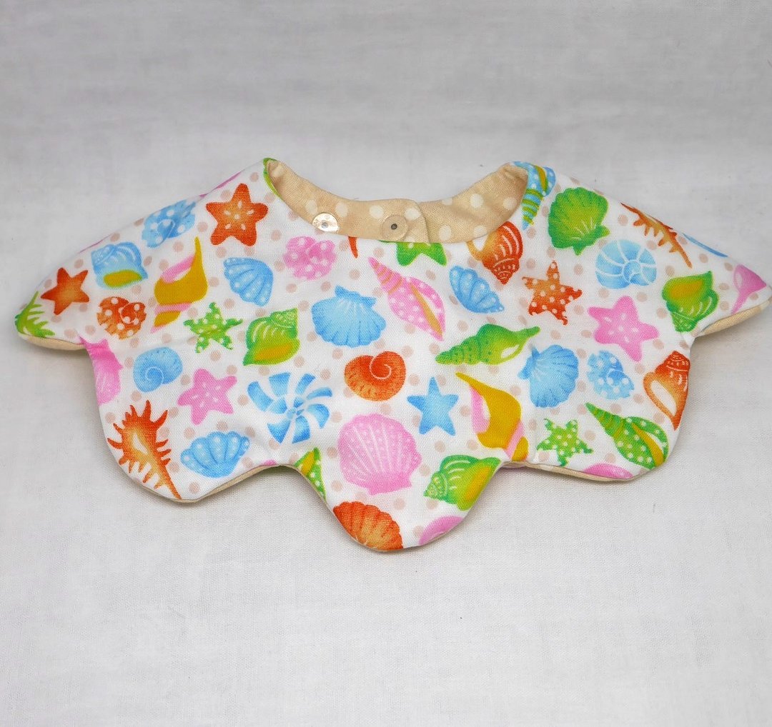 Japanese Handmade 8-layer-gauze 360 circle bib/flower type - 围嘴/口水巾 - 棉 粉红色