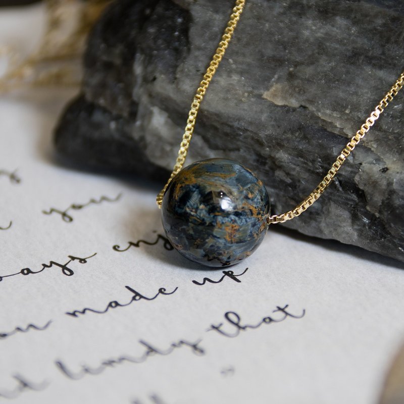 印象·飓 蓝彼得石 天然石 水晶 项链 - 项链 - 水晶 蓝色