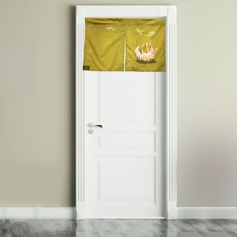 酷玩猫 - 归属主义二开式穿管短门帘 - 门帘/门牌 - 棉．麻 