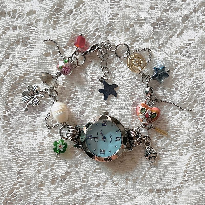 手表手链 – 蓝色 - 手链/手环 - 贵金属 多色