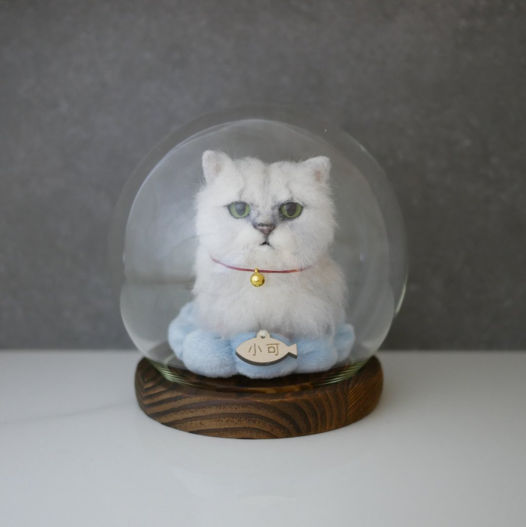 波斯猫定制化羊毛毡 公仔  宠物定制 - 玩偶/公仔 - 羊毛 灰色