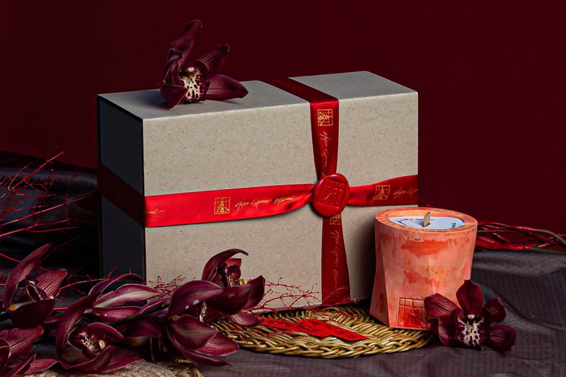 【春及殿新春限定预购】团圆 Reunion 手工香氛蜡烛 - 蜡烛/烛台 - 蜡 红色