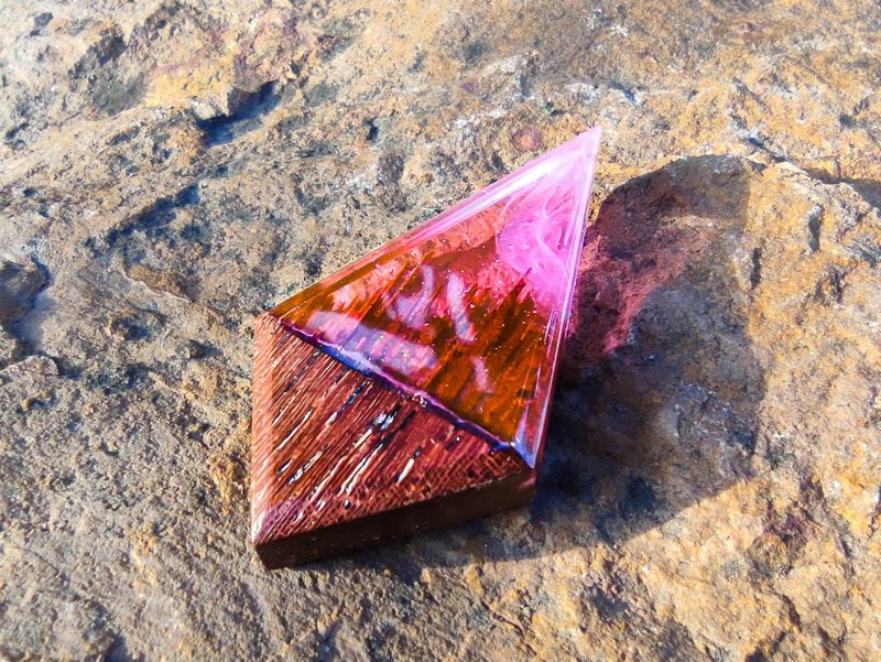 Pink Phupha Pendant - 项链 - 树脂 紫色