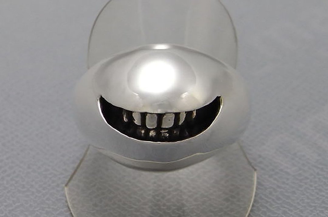 smile ball ring_6 (s_m-R.14) 微笑 笑 銀 戒指 指环 環 jewelry sterling silver - 戒指 - 纯银 银色