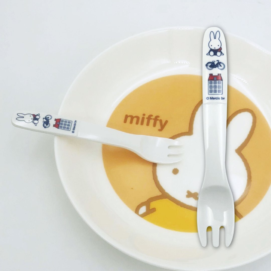 【MIFFY】荷兰主题 轻量叉子 叉子 学习餐具 美耐皿 餐具 - 盘子/餐盘/盘架 - 其他材质 