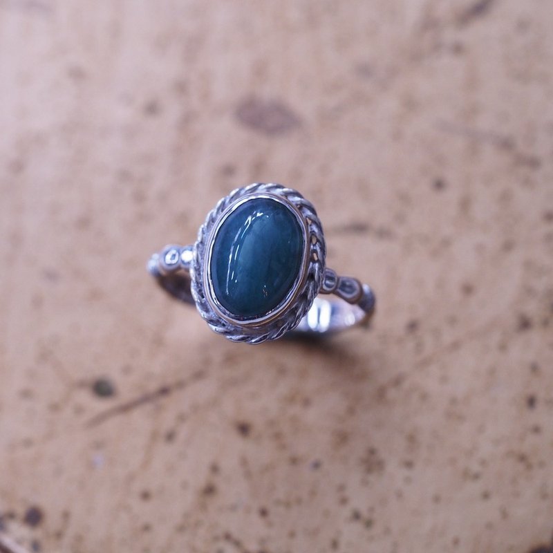 赞比亚 天然祖母绿 2.44ct 手工戒指  Zambia Emerald handmade - 戒指 - 宝石 绿色