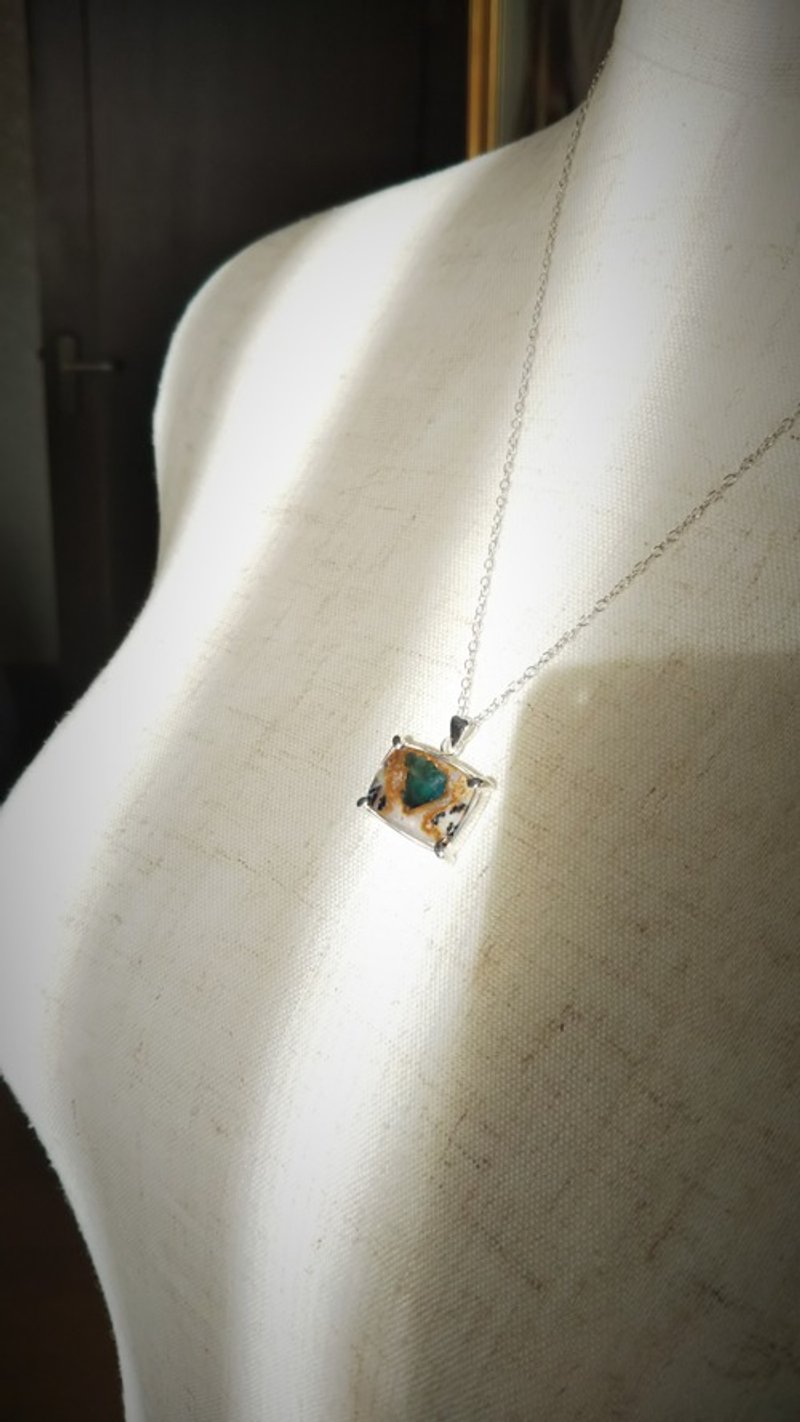 Pinkoi 代购 - SV925 碧玉吊坠磷灰石 - 项链 - 宝石 