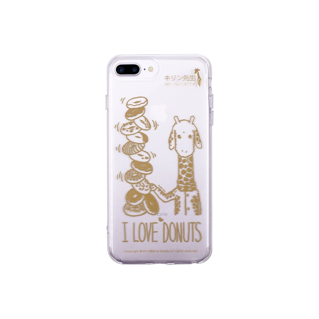 iPhone 8/7 Plus Mr.Giraffe 长颈鹿先生 TPU 软胶透明手机壳 - 手机壳/手机套 - 硅胶 透明