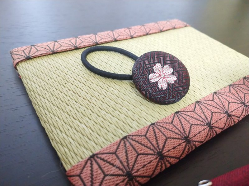 【樱花】深棕色 发圈 发饰 日本制 手工制作 - 发饰 - 其他材质 咖啡色
