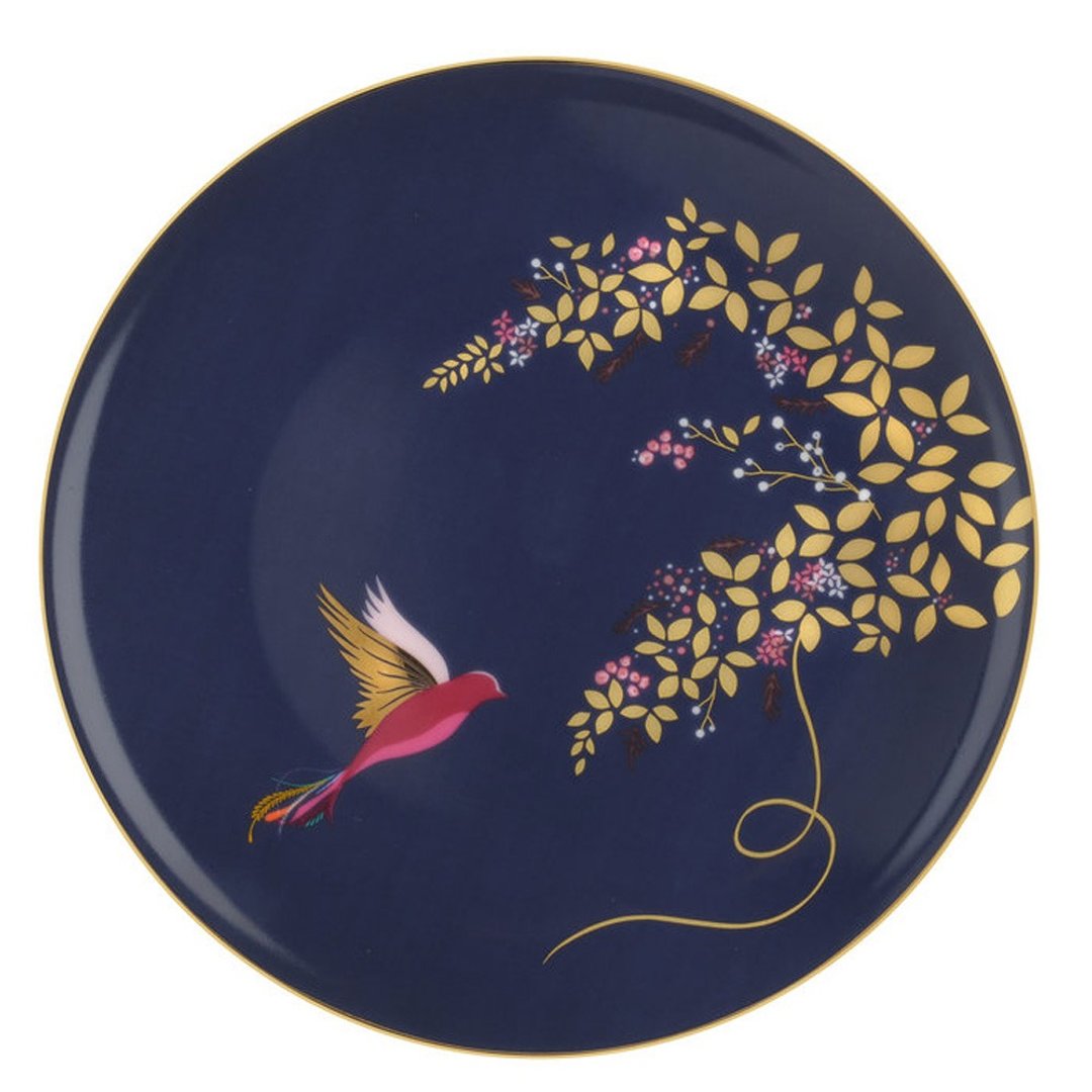 Sara Miller Chelsea爱情鸟系列-20CM盘(海蓝)-圣诞礼物/交换礼物 - 盘子/餐盘/盘架 - 瓷 蓝色