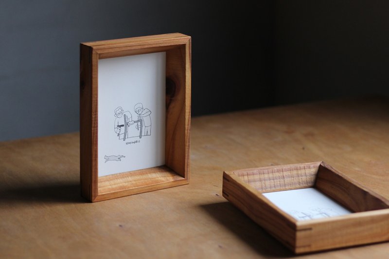 台湾杉相框/画框 _ 内斜框景_可定制 - 画框/相框 - 木头 