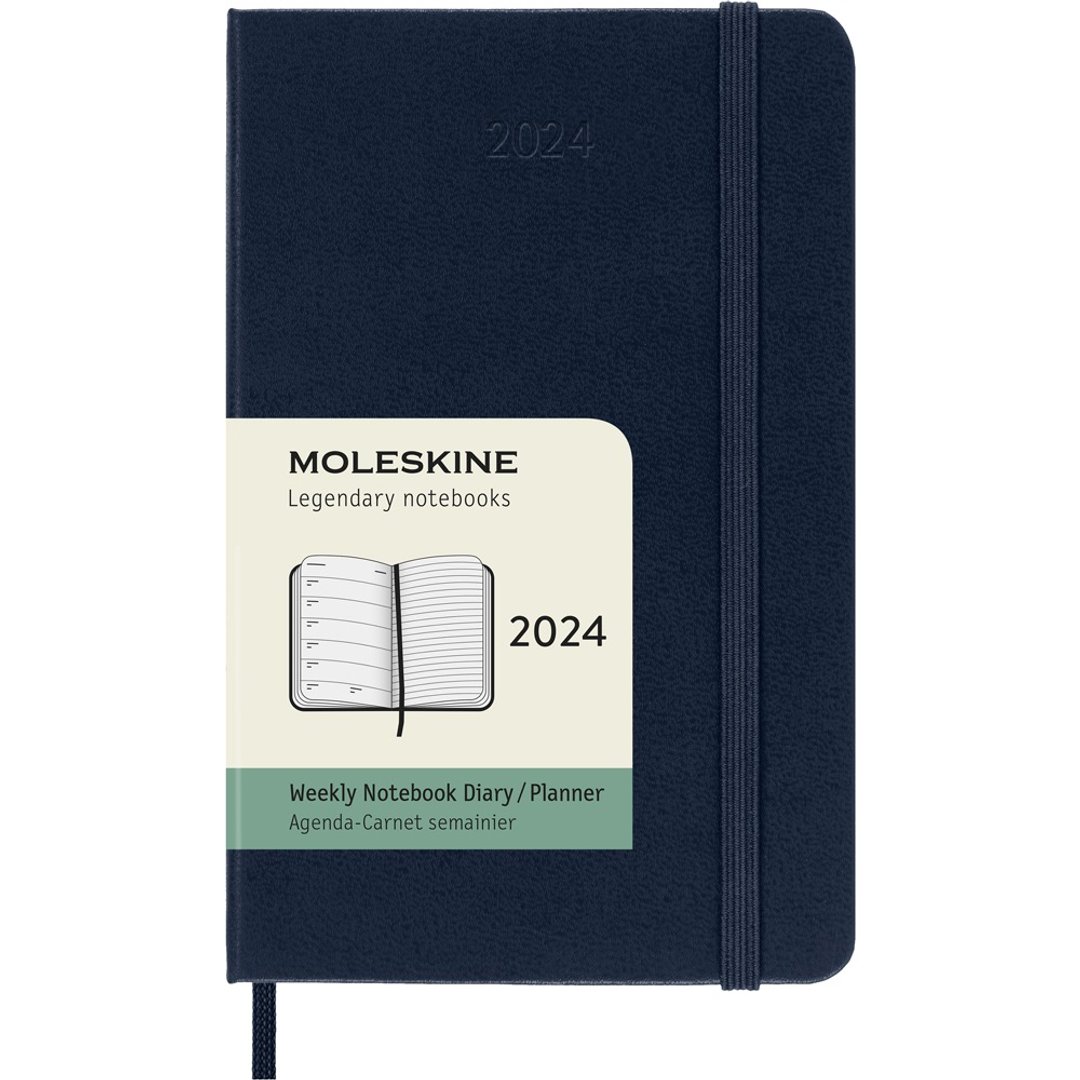 _勿上架_MOLESKINE 2024 周记手帐 12M 硬壳 口袋型 宝蓝 烫金服 - 笔记本/手帐 - 纸 绿色