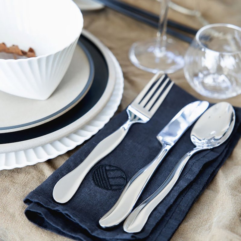 Waverly 波浪造型 西式刀叉汤匙16件组 - 餐刀/叉/匙组合 - 不锈钢 