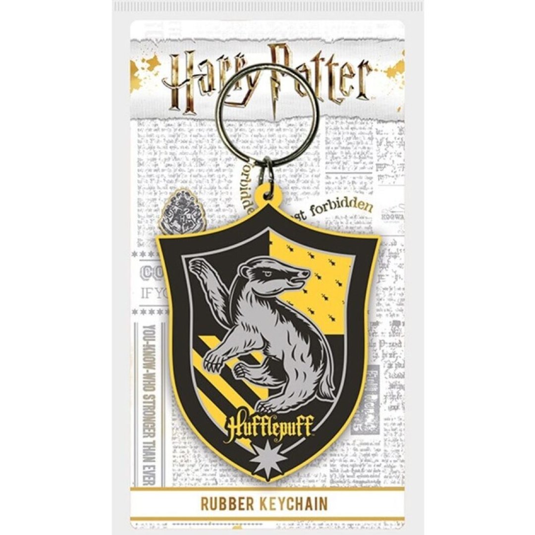 【利波特】赫夫帕夫 HUFFLEPUFF 橡胶钥匙圈/HARRY POTTER - 钥匙链/钥匙包 - 其他材质 黄色