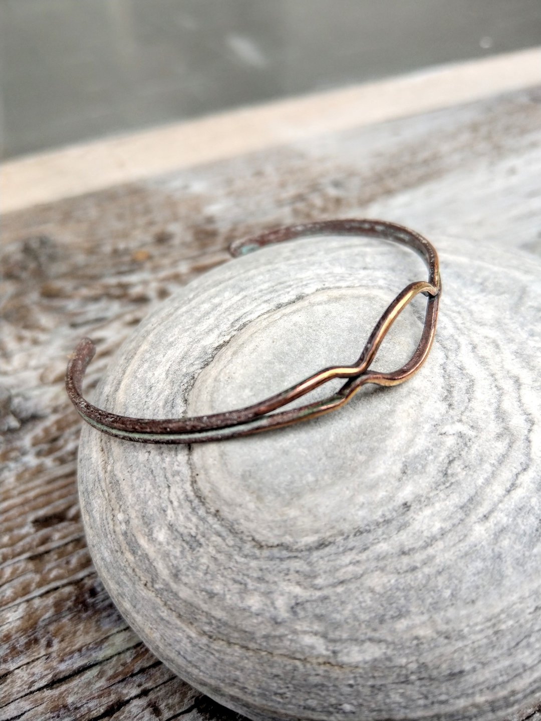Oˋre Jewelry _铜绿系列_手镯_手环_铜_可订制 - 手链/手环 - 铜/黄铜 金色