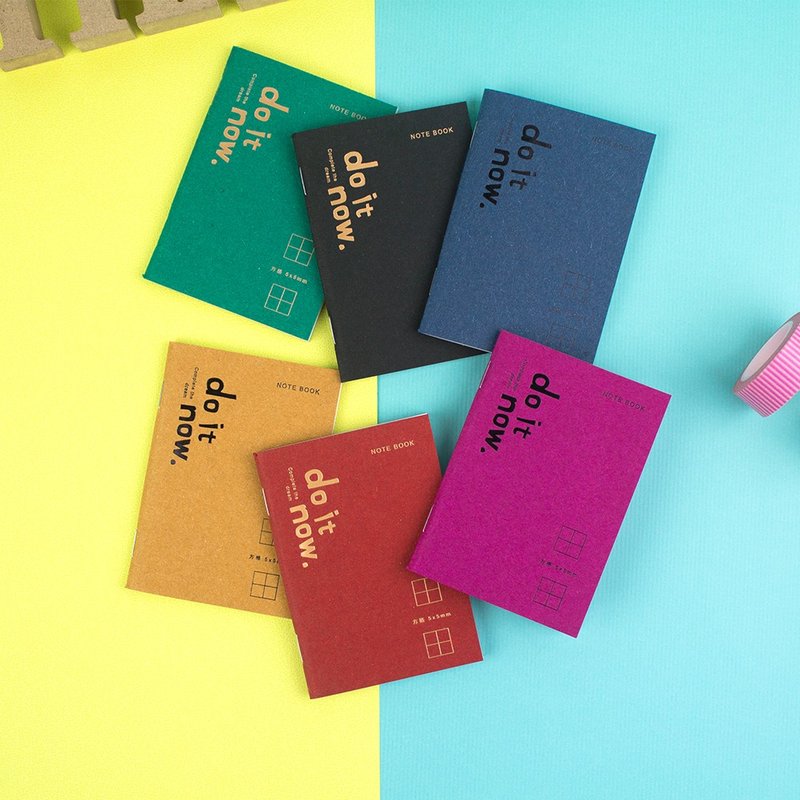 100K手感笔记(方格)/记事本/侧翻小笔记/32张-do it now - 笔记本/手帐 - 纸 