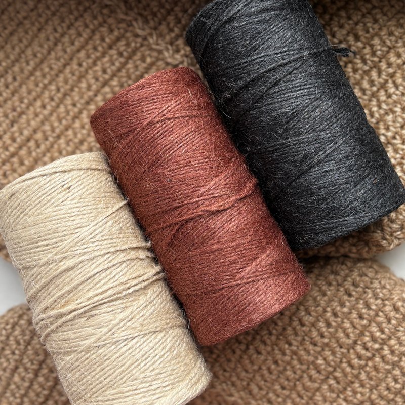 JUTE ROPE KIT, crochet diy bag kit - 其他 - 环保材料 