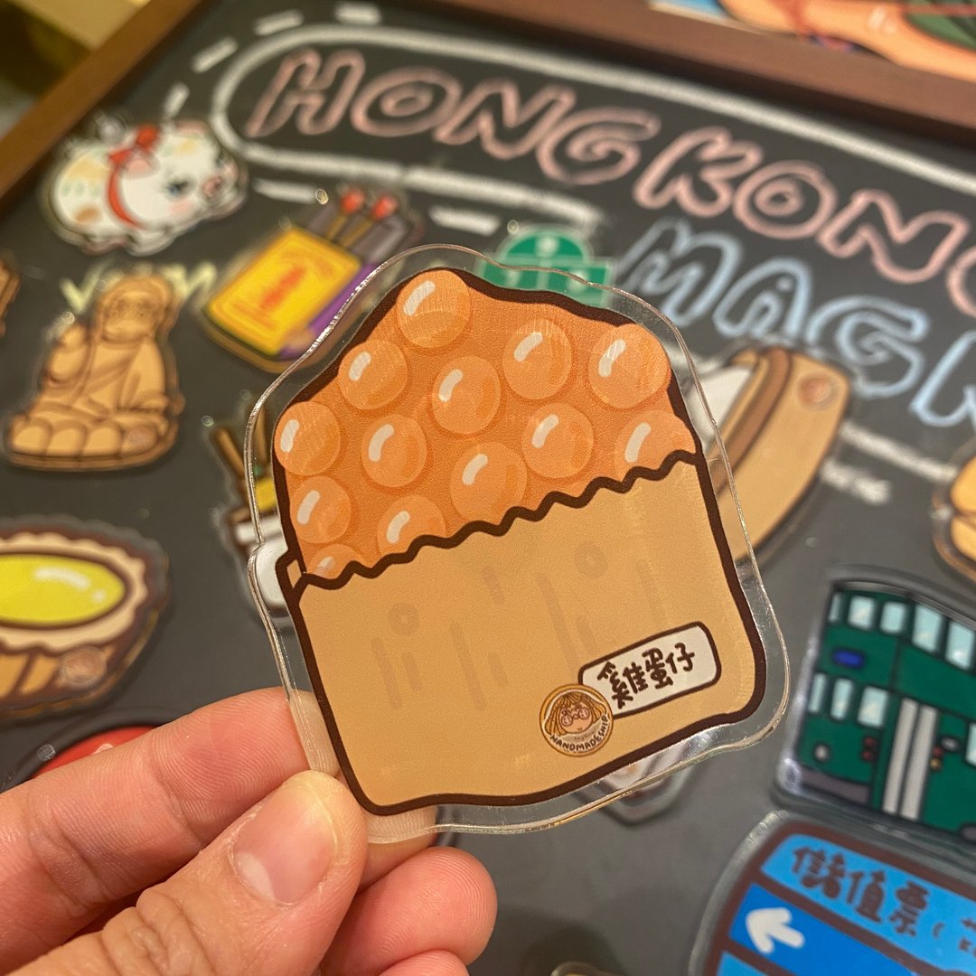 鸡蛋仔 磁石 冰箱贴 - 冰箱贴/磁贴 - 塑料 
