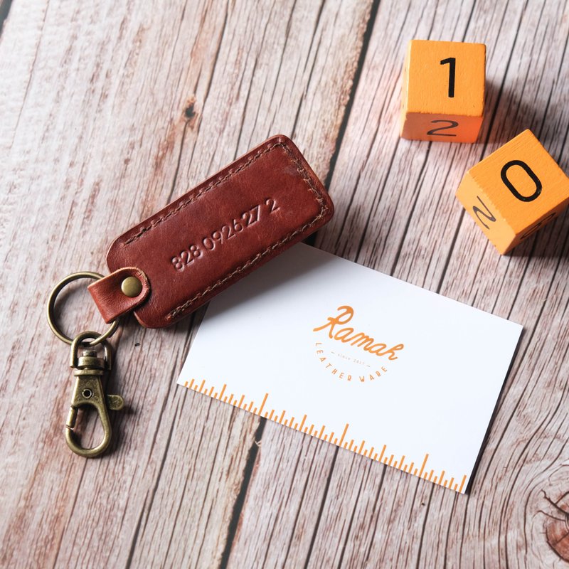 悠游卡皮革钥匙圈/刻印卡号 - 钥匙链/钥匙包 - 真皮 多色
