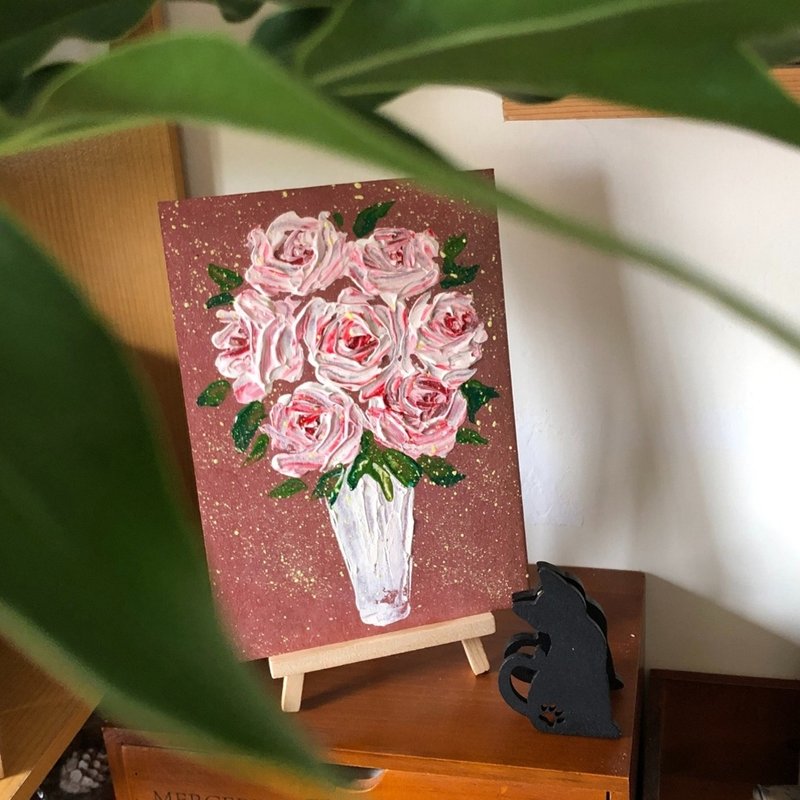 原画作│玫瑰瓶花 - 海报/装饰画/版画 - 纸 