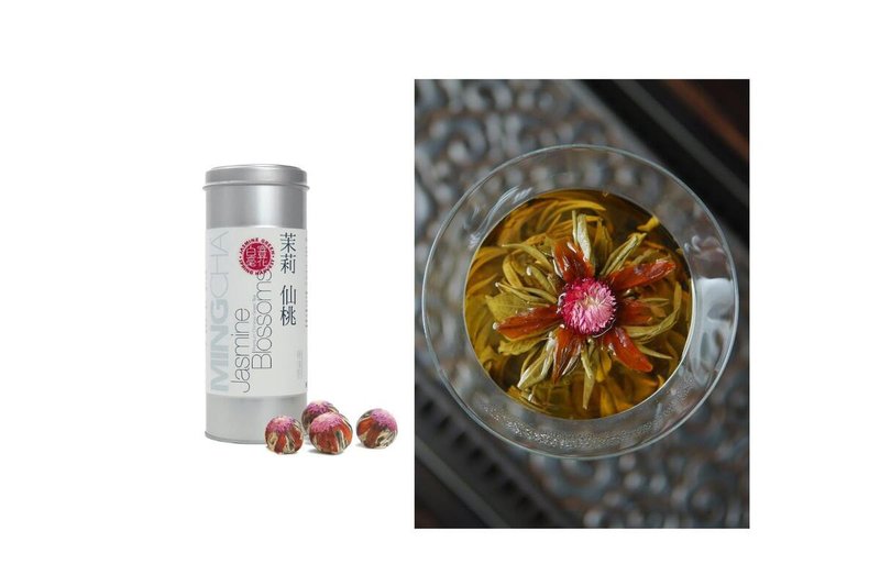 【热销No 1茶叶礼品 - 花开富贵】茉莉仙桃 (茉莉绿茶) - 茶 - 纸 白色