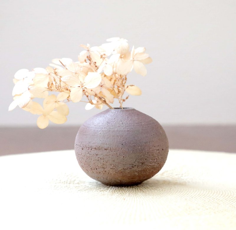 柴窑烧制 / 红土花瓶 - 花瓶/陶器 - 陶 咖啡色