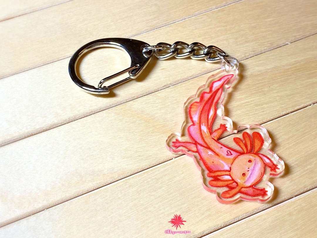 六角恐龙Hobby压克力大D钥匙圈 - 钥匙链/钥匙包 - 压克力 粉红色