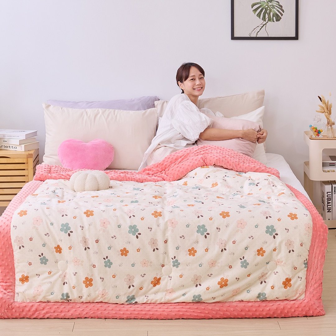 Heat Fi 纯棉豆豆绒大豆抗菌冬被 / 150x200cm / 蓓蕾少女 - 被子/毛毯 - 其他材质 多色