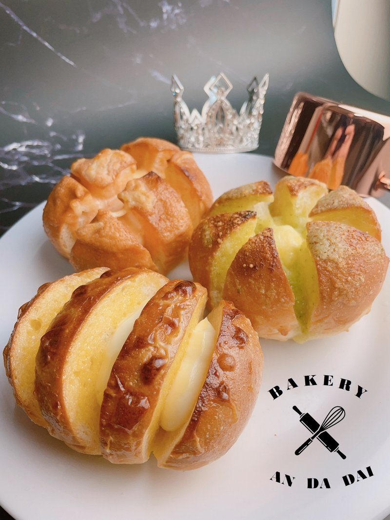 韩式大蒜面包+明太子面包+岩烧奶酪 2023实体课程 - 美食 - 新鲜食材 