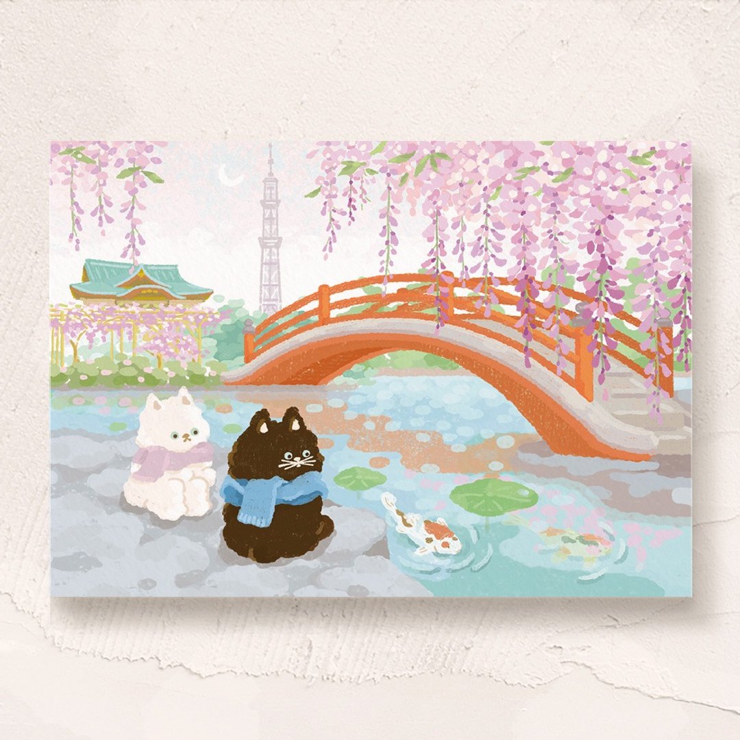 postcard-日本小旅行系列 - 晴空塔 - 卡片/明信片 - 纸 
