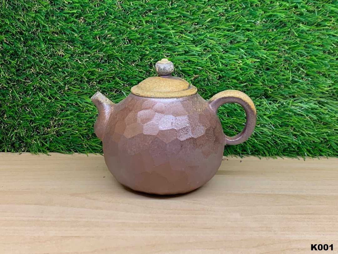 切削壶 l 柴烧 - 茶具/茶杯 - 陶 咖啡色