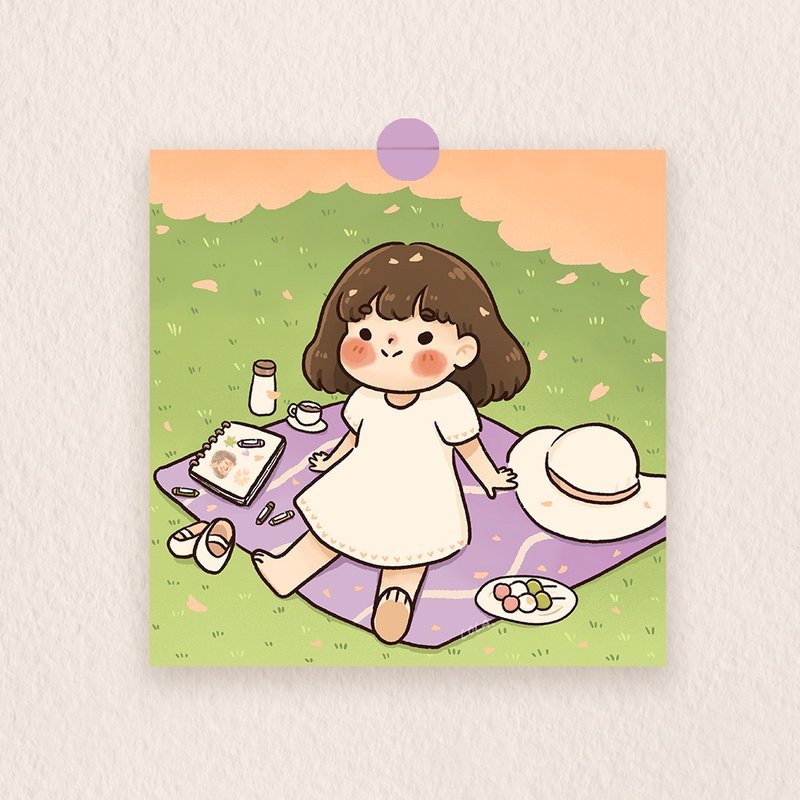 樱花季 — 艺术印刷品 - 卡片/明信片 - 纸 