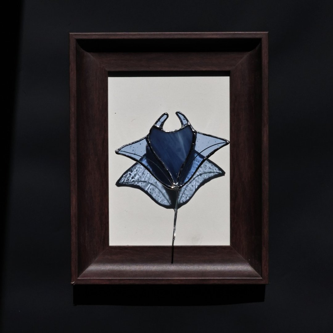 【体验】镶嵌玻璃一日体验 鬼蝠魟框中画 - 陶艺 - 玻璃 