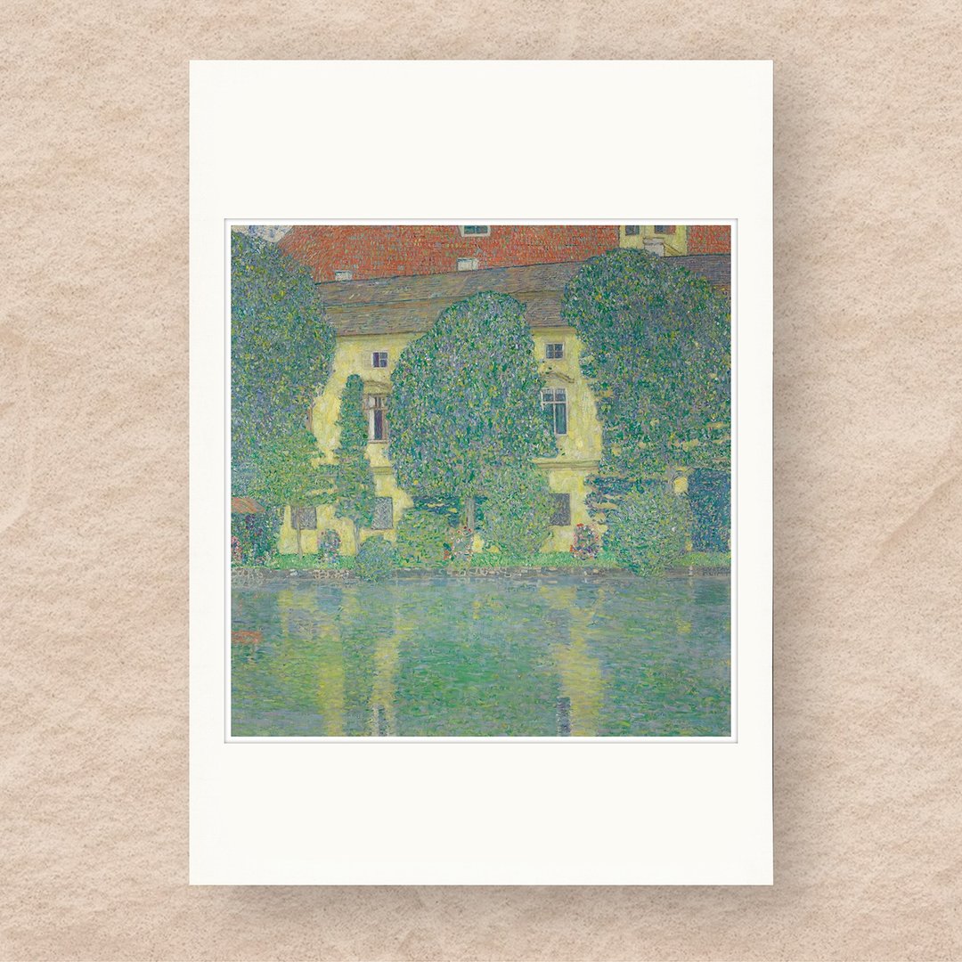 【B4 艺术画卡・B4 Poster】克林姆・阿特湖畔的卡默城堡 - 海报/装饰画/版画 - 纸 绿色