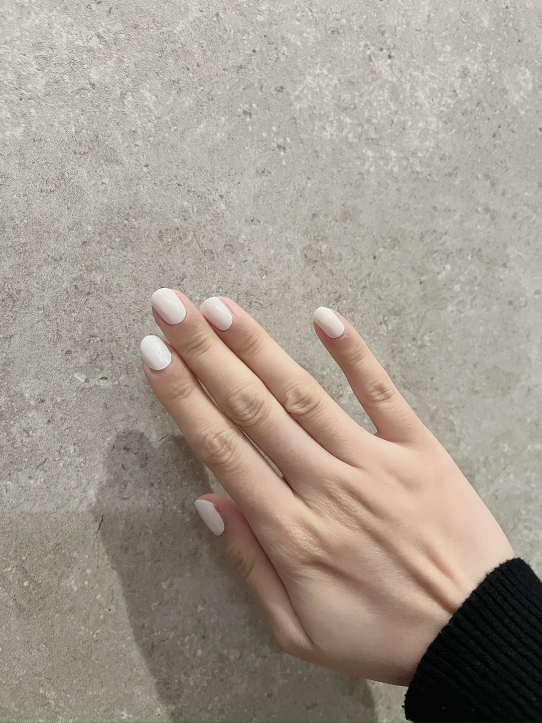 牛奶浴 Milky Bath BN001 -单色光疗凝胶指甲贴 需照灯 - 指甲油/指甲贴 - 树脂 白色