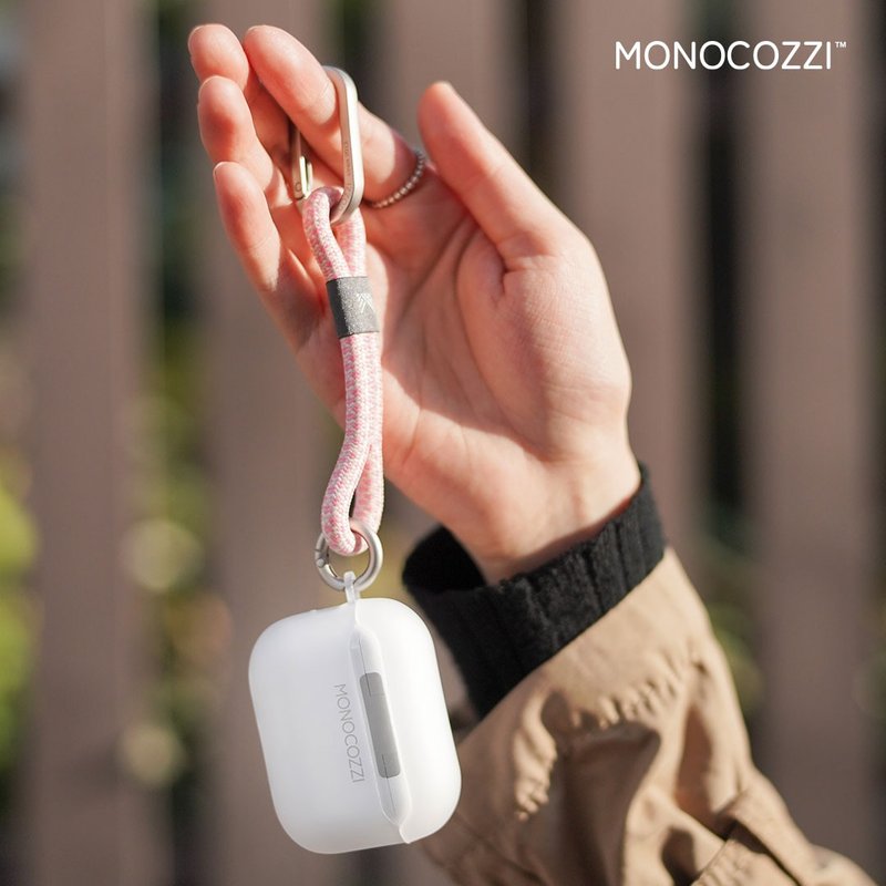 ESSENTIALS | AirPods Pro 1/2 半透明软胶保护壳连手绳 - 粉红色 - 其他 - 塑料 粉红色