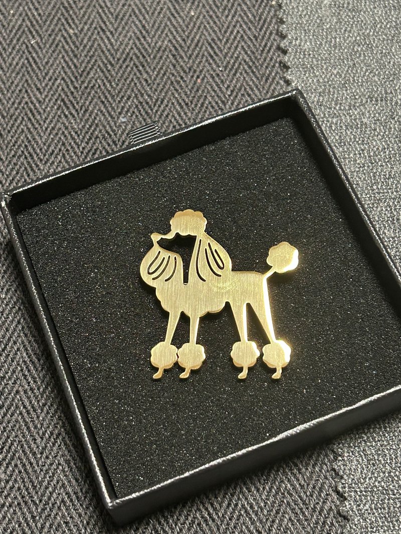 贵缤犬胸针 - 胸针 - 其他金属 金色