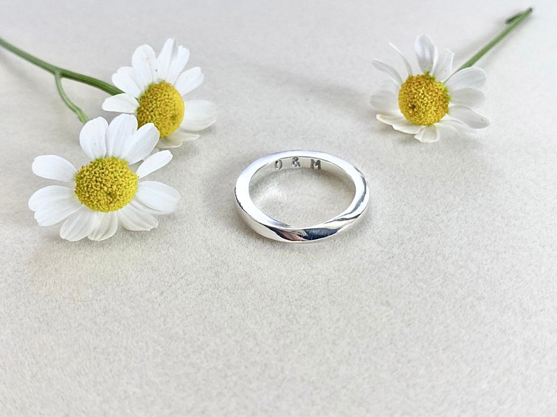 订制-流转银戒 Linger - 戒指 - 纯银 