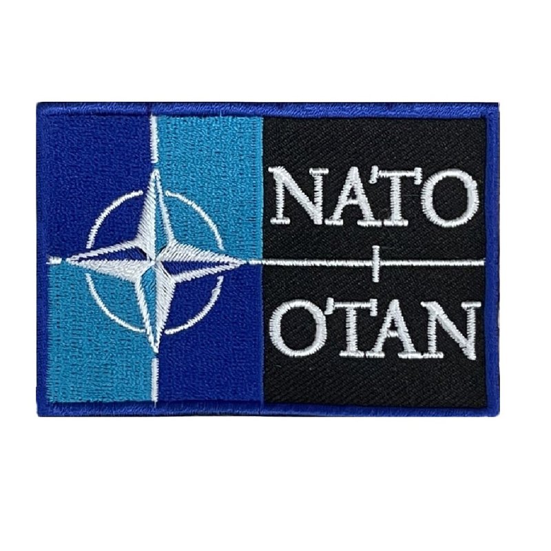 NATO 北大西洋公约 立体绣贴 装饰贴 绣片贴 北约 烫布贴纸 - 徽章/别针 - 绣线 多色