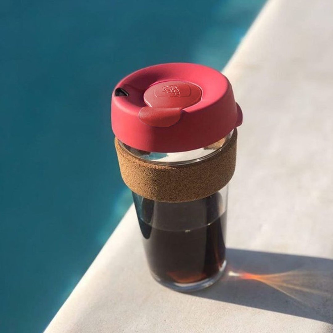 澳洲 KeepCup 软木 随行杯 L - 热情 - 咖啡杯/马克杯 - 玻璃 多色
