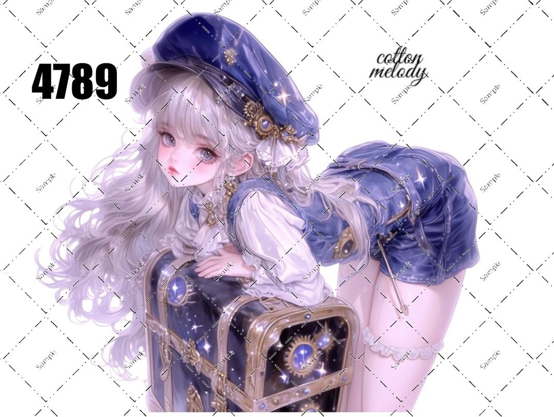 original sticker no.4789 人物贴纸 原创贴纸 原创人物贴纸 装饰贴纸 cotton melody - 贴纸 - 纸 