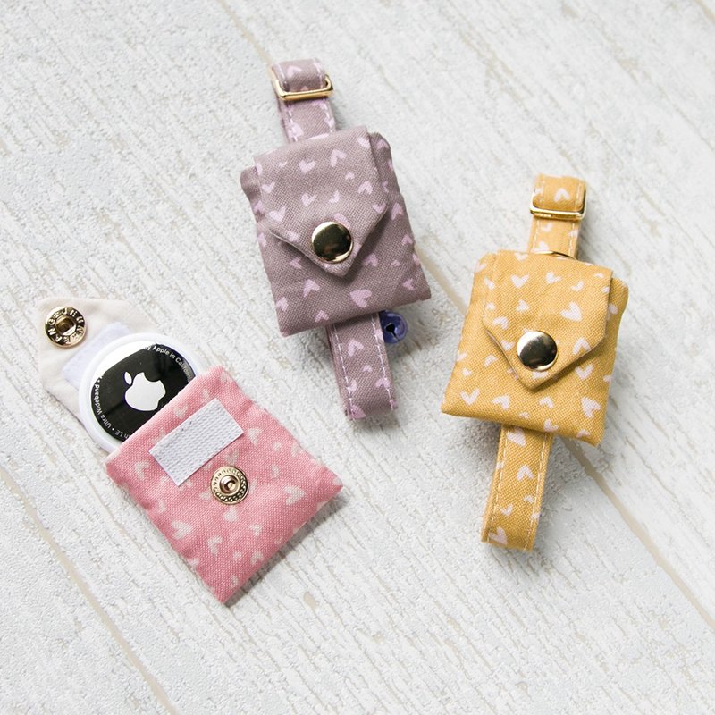 Ruby系列 - Airtag袋 猫项圈 狗项圈 定制化尺寸 刻字服务 吊牌 - 项圈/牵绳 - 棉．麻 