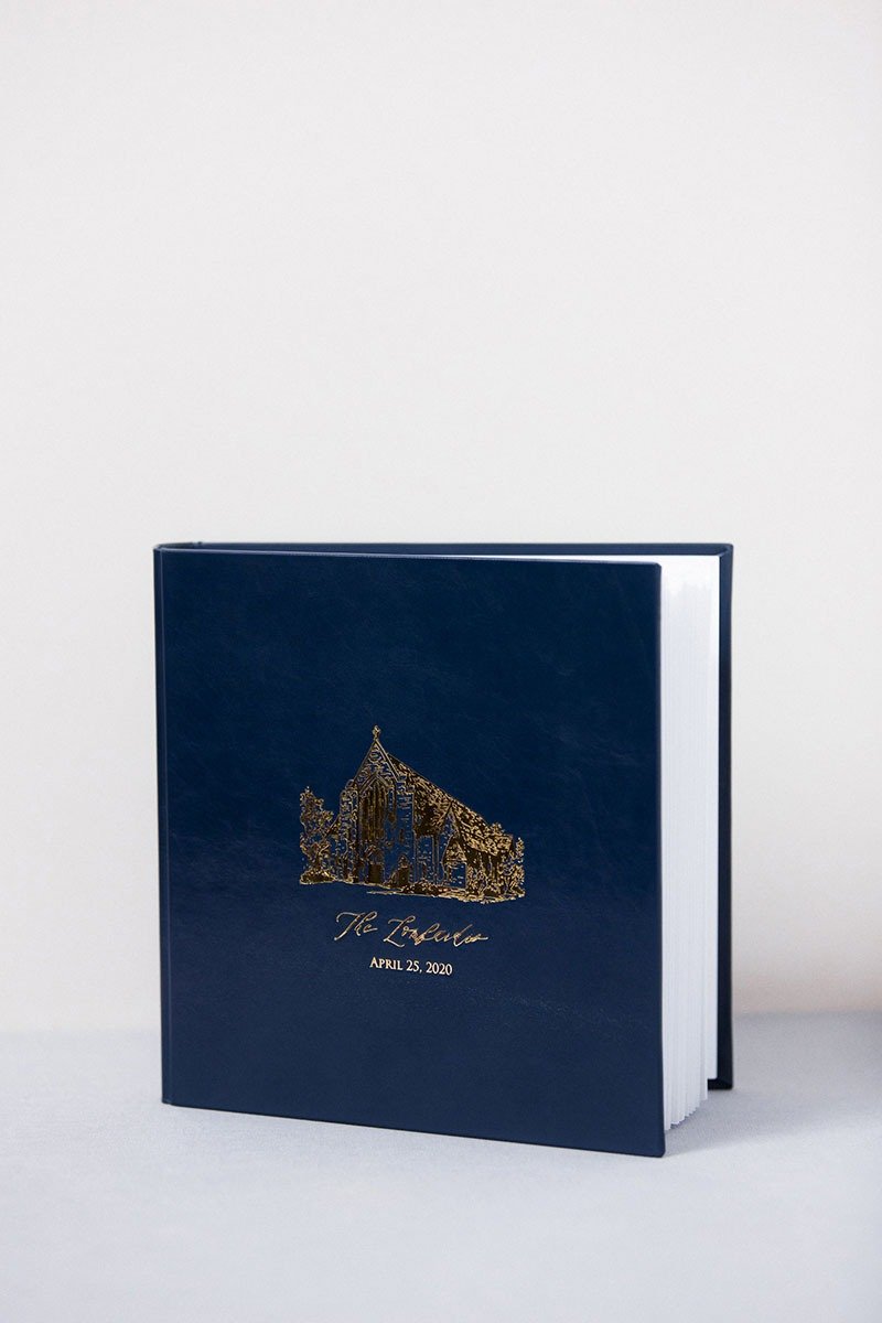 相册 - 皮革 24x24 - 拍立得、拍立鲜、复古、定制、婚礼签名册 - 相簿/相册 - 真皮 蓝色