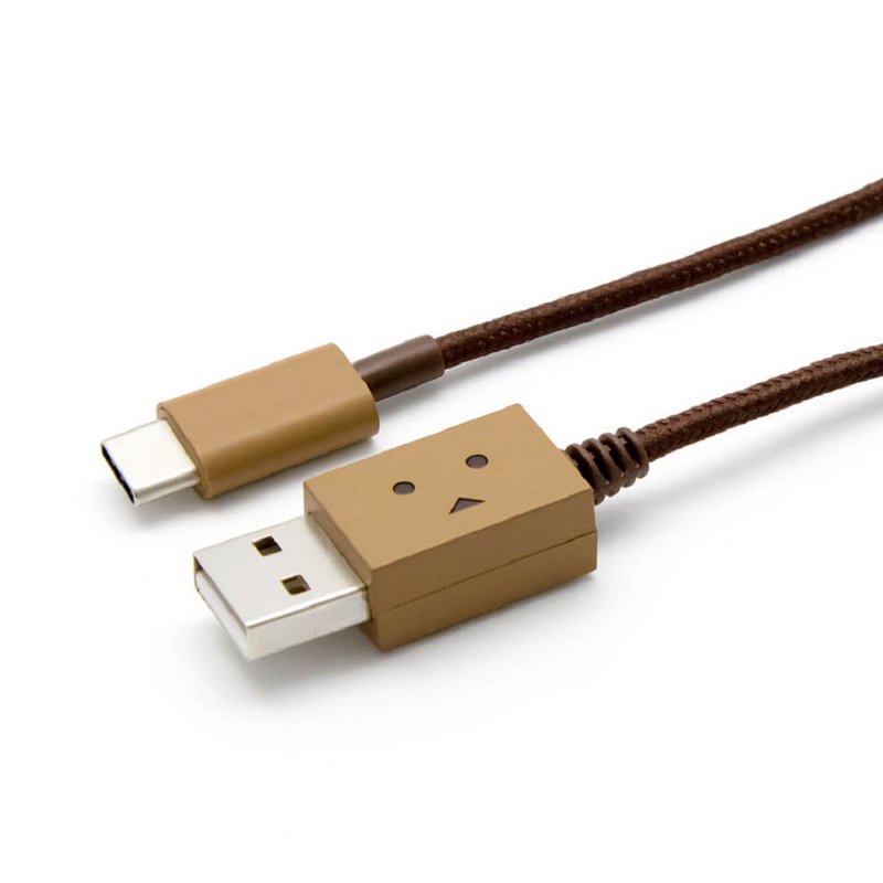 Cheero 纸箱人USB线 (USB Type-C) - 100cm - 充电宝/传输线 - 其他金属 卡其色