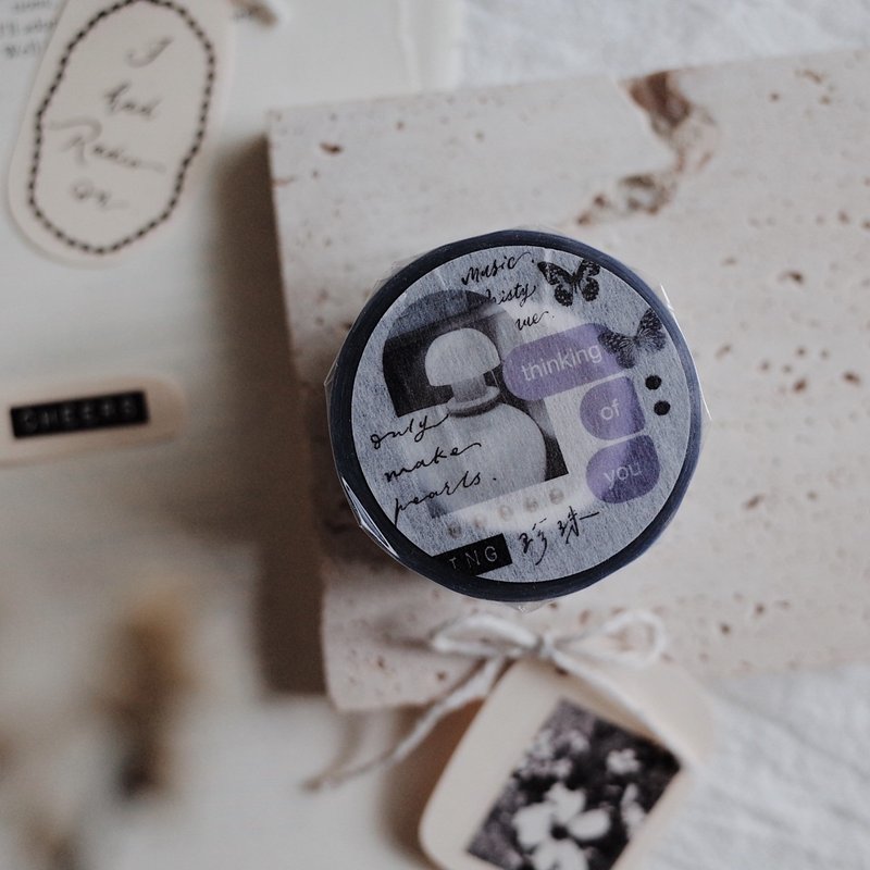 珍珠 Pearls - 亮面 PET 纸胶带 - 纸胶带 - 塑料 白色