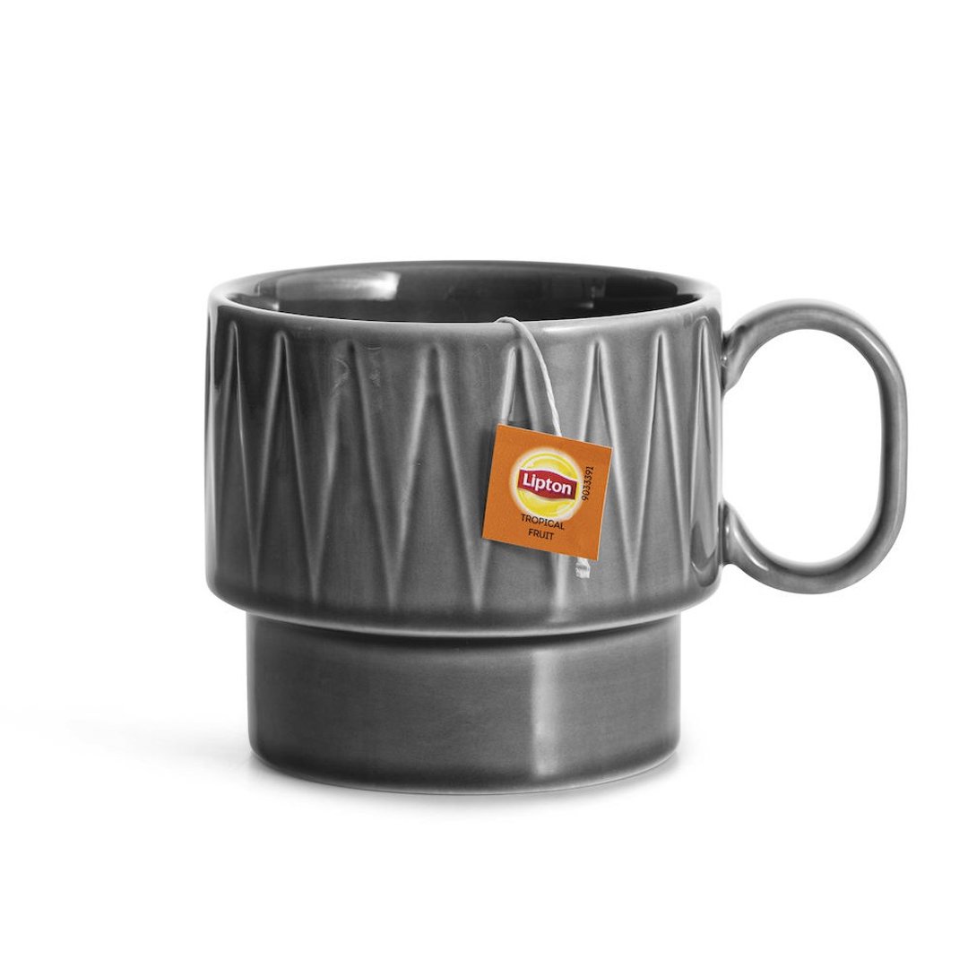 Coffee & More茶杯400ml-灰 - 其他杯子 - 其他材质 