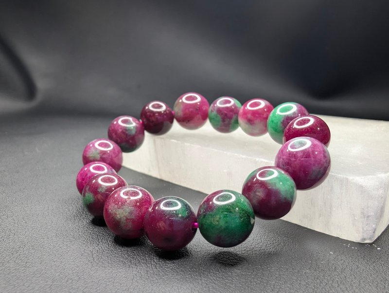 红绿宝 13mm 手串 手链 天然水晶 水晶 - 手链/手环 - 水晶 