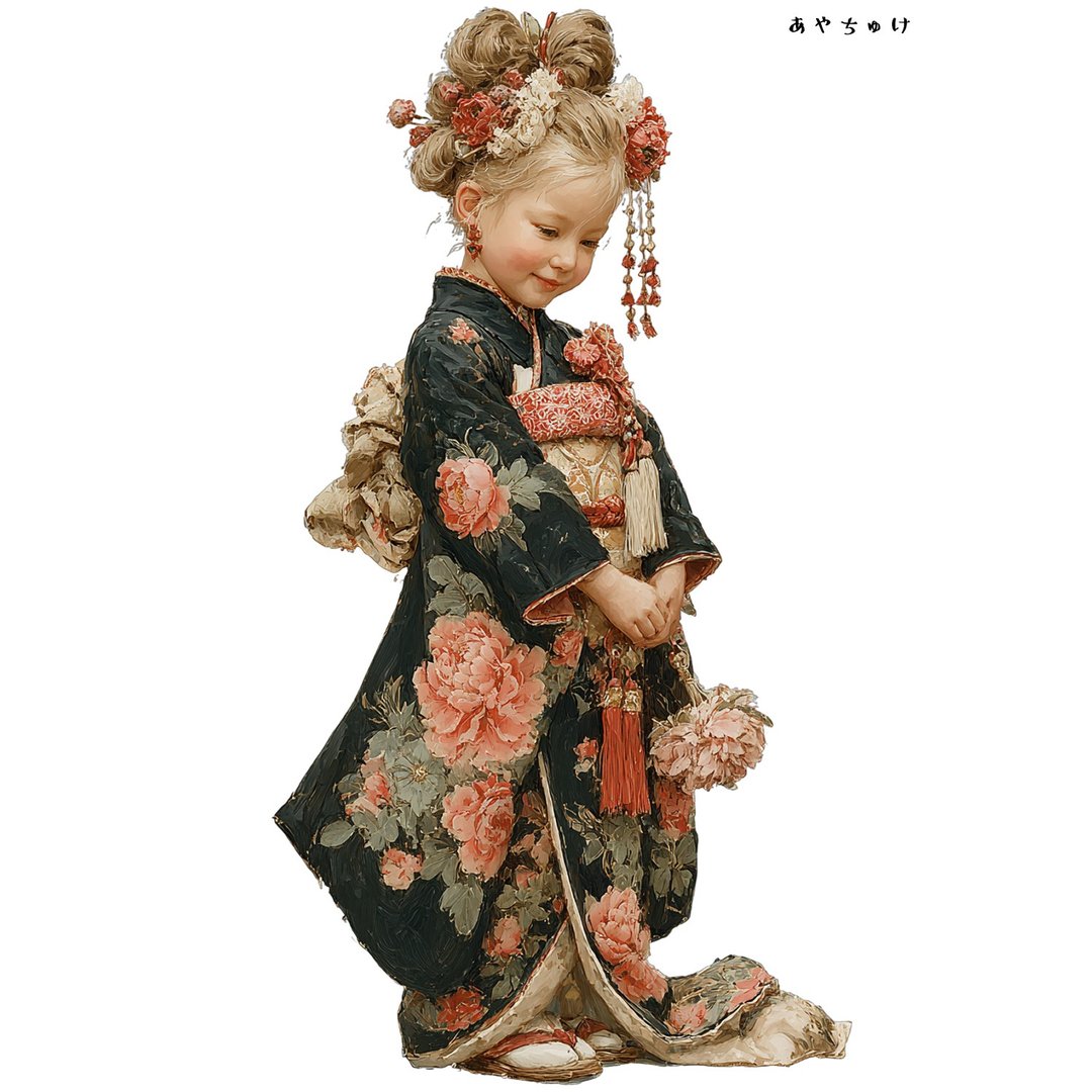 【12月新品4】07-114-0303 人物贴纸 和服复古 - 贴纸 - 纸 