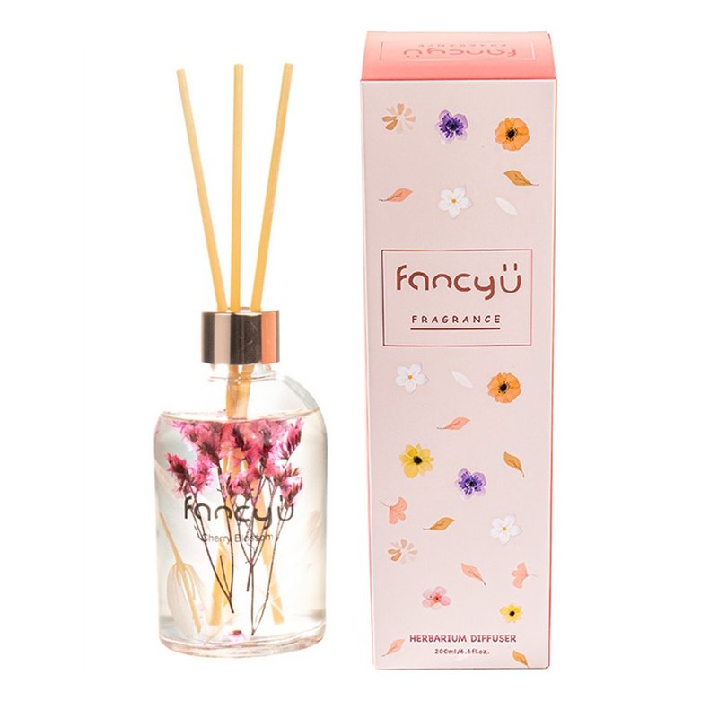 FANCY U浮游花限定款扩香瓶-春樱绽放 Cherry Blossom 200ml - 香薰/精油/线香 - 精油 粉红色