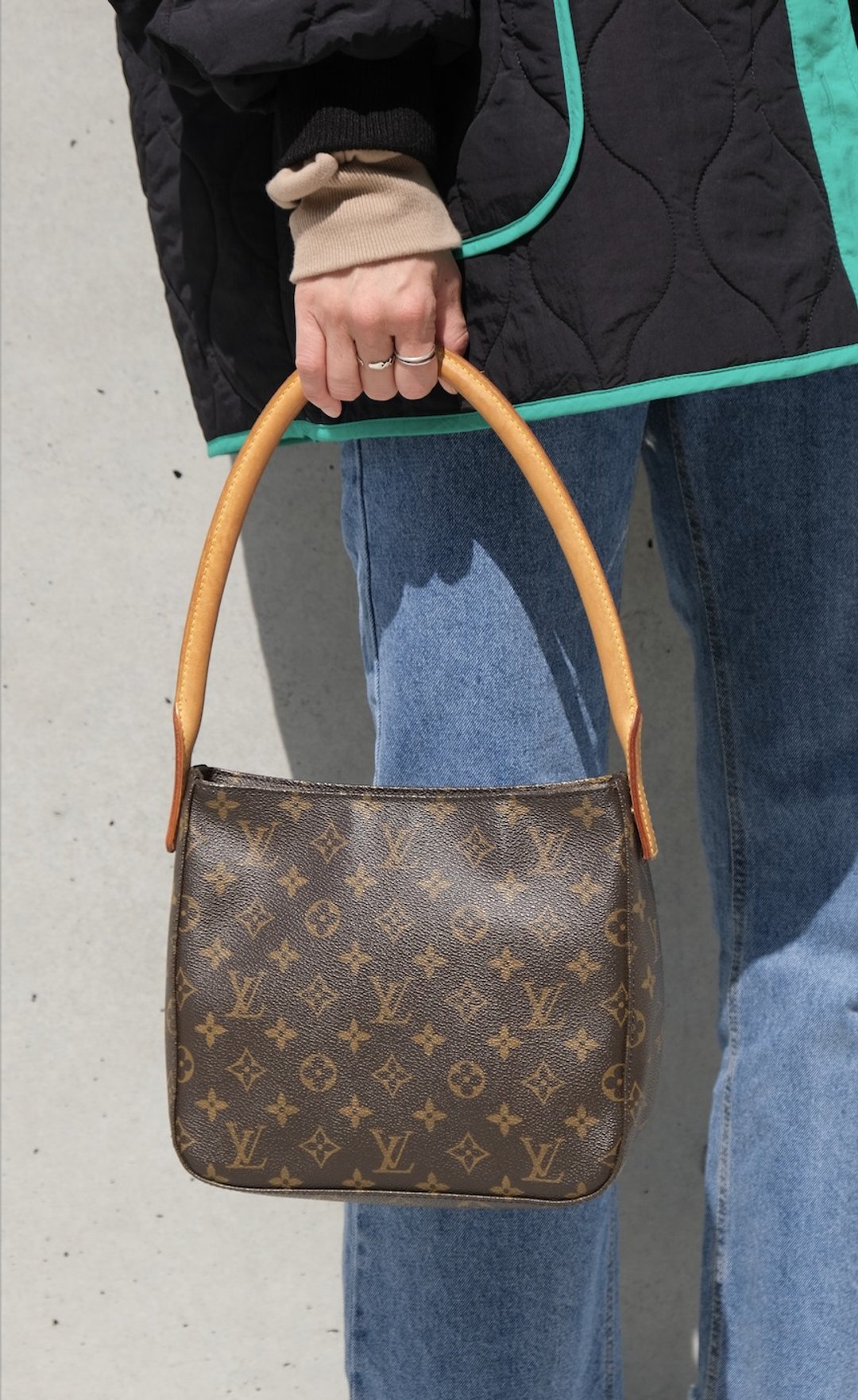 | RARE TO GO 中古 | LV MM Looping Bag 腋下包 侧背包 VINTAGE - 侧背包/斜挎包 - 真皮 咖啡色